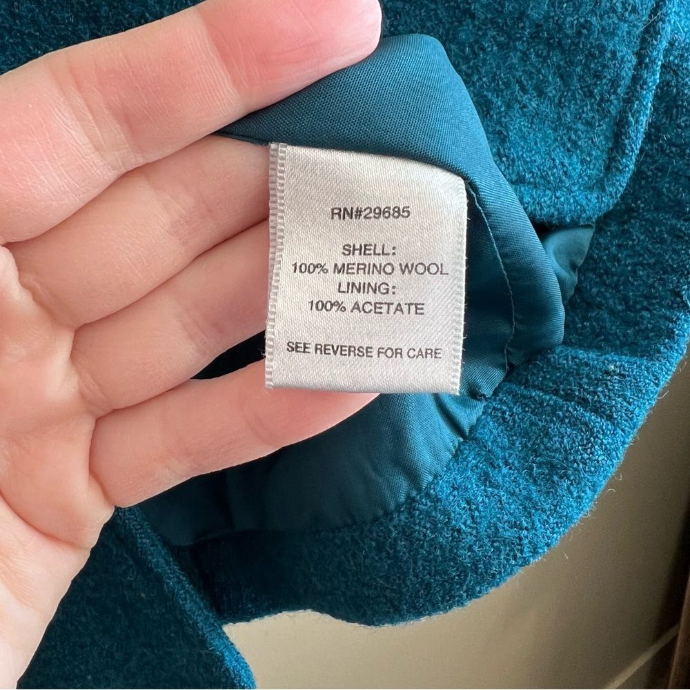 Pendleton Teal Wool Button-Up Jacket - Picture 7 of 11